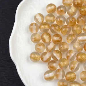 16mm resin starry glitter beads for diy handmade bracelets phone chains and car hanging decor