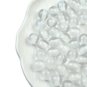 16mm transparent glitter resin beads starry cat eye DIY loose beads charm for bracelet jewelry making