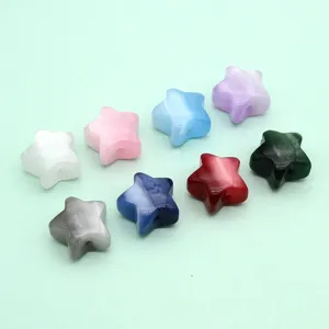 16mm Star Resin Beads Cat Eye Quicksand Five-Pointed Star DIY Beading Phone Chain Accessories