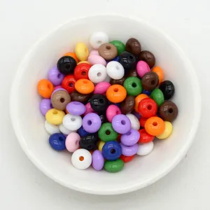Colorful loose beads wheel spacer beads for DIY bracelets necklaces phone chains accessories