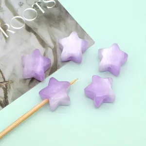 16mm Starry Purple Resin Beads Imitation Cat Eye DIY Phone Chain Jewelry Making