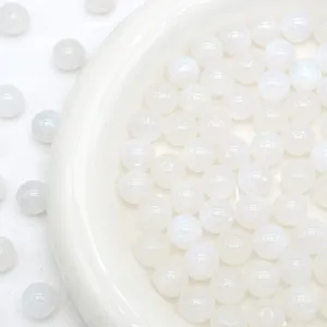 Detail shot of 6-16mm mermaid resin round beads, starry glitter loose beads for DIY jewelry.