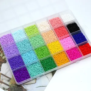 Colorful Glass Seed Beads Painted Loose Beads For DIY Beaded Bracelet Necklace Jewelry Making Accessories