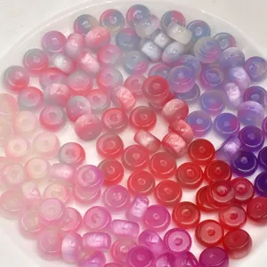 Photochromic abacus beads UV color changing wheel beads for DIY handmade bracelets jewelry.