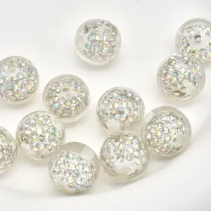 16mm rhinestone crystal beads colorful Shamballa loose beads for DIY jewelry making bracelets.