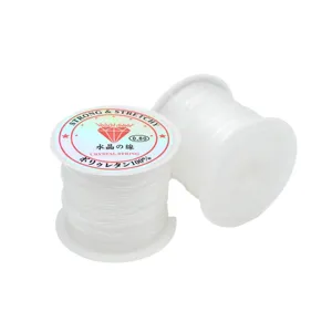 Transparenter elastischer Perlenfaden Schmuckdraht zum Basteln von Armbändern und Ketten 0.8mm