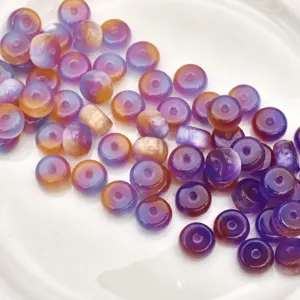 UV color changing abacus beads wheel shape DIY bracelet phone chain accessories