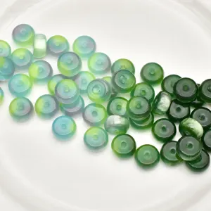 UV color changing abacus beads wheel shape acrylic beads for DIY handmade jewelry bracelets.