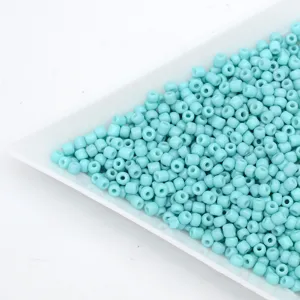 Light blue glass seed beads cylinder beads DIY handmade bracelet jewelry accessories