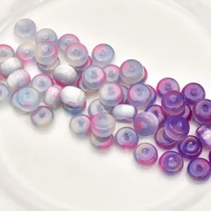 Photo-chromic UV color-changing abacus beads rondelle beads for DIY handmade jewelry crafting.
