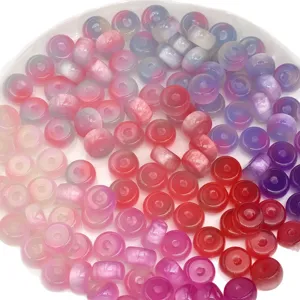 Colorful UV color-changing abacus beads for handmade DIY bracelets and phone chain accessories