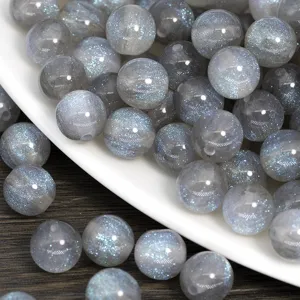 Starry mermaid resin beads acrylic loose beads for DIY handmade jewelry making accessories