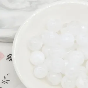 Retro acrylic dyed imitation jade loose beads for DIY handmade bracelets and keychains.