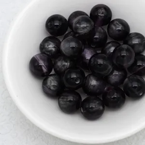 Dark purple jelly cat eye beads, loose beads for DIY handmade bracelets and phone charms.