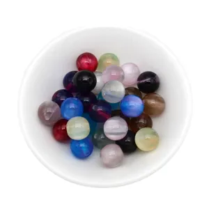 Colorful jelly cat eye beads loose DIY bracelet phone chain jewelry accessories main image
