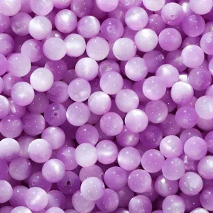 DIY sieraden maken paarse kattenoog ronde kralen losse kralen voor handgemaakte armbanden.