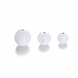 Witte hars kattenoog ronde kralen losse kralen voor handgemaakte armbanden 8-12mm