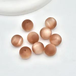 Perle imitazione occhio di gatto opache 16mm accessori fai da te per gioielli DIY