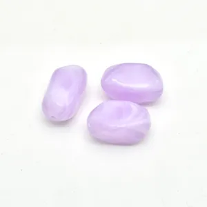 Acrylic irregular purple marbled loose beads DIY handmade bracelet jewelry accessories parts