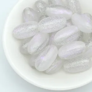 18mm Mermaid Glitter Oval Beads DIY Jewelry Making Accessories Bracelet Necklace Findings