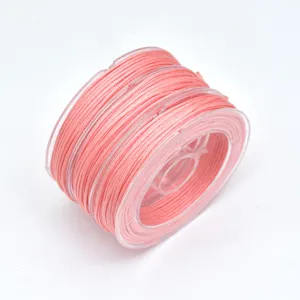 Pink jade cord for DIY handmade bracelets, mobile phone chains, and jewelry beading craft.