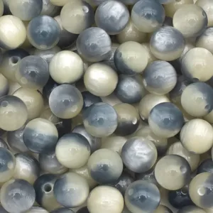 Resin cat eye beads 8-16mm round loose beads for DIY handmade jewelry crafting details.