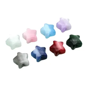 Colorful star resin beads 16mm cat eye DIY jewelry making handmade phone charm accessories