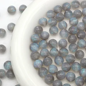Starry mermaid resin round beads for DIY jewelry bracelet crafting display details 6-16mm