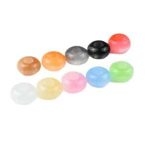 Colorful imitation cat eye resin abacus beads for DIY bracelets and hair jewelry accessories
