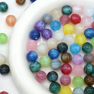 Starry Pearlescent Resin Loose Beads Colorful Shimmering Charms For DIY Handmade Jewelry Making Bracelet Accessories Gift