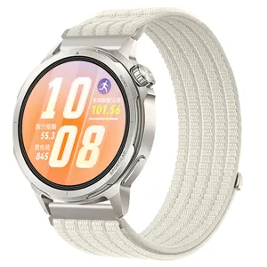 Breathable woven nylon loop watch strap replacement for smart watches comfortable and secure fit