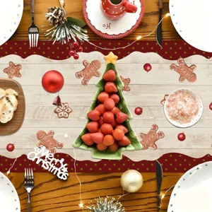 Christmas table runner placemat festive kitchen holiday party dining table decor