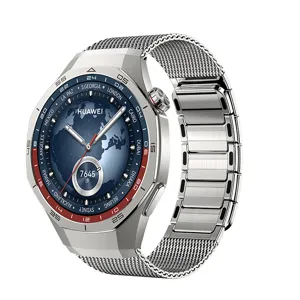 Edelstahl Magnet Uhrenarmband kompatibel mit Huawei GT5 Pro, langlebiges und elegantes Design.