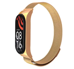 Cinturino di ricambio in acciaio inossidabile magnetico stile Milanese per Xiaomi fitness tracker