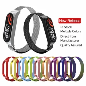 Cinturino Di Ricambio Magnetico Per Smartwatch Con Fibbia Milanese In Acciaio Inossidabile Per Fitness Tracker Bracciale In Metallo