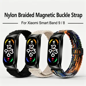Cinturino di Ricambio in Nylon Intrecciato con Chiusura Magnetica per Smart Fitness Tracker Bracciale Moda Accessorio Confortevole