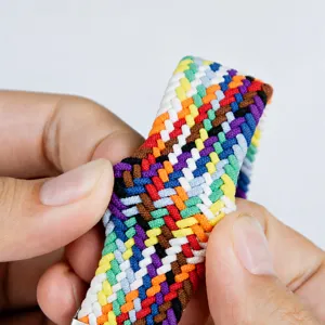 Correa de reloj de nailon tejido compatible con apple watch, transpirable y cómoda de colores
