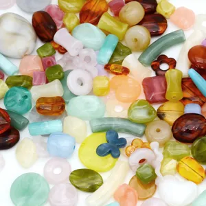 Mixed acrylic loose beads colorful DIY bracelet phone chain jewelry making craft supplies