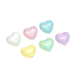 Acrylic heart balloon UV loose beads for DIY handmade phone charm jewelry accessories