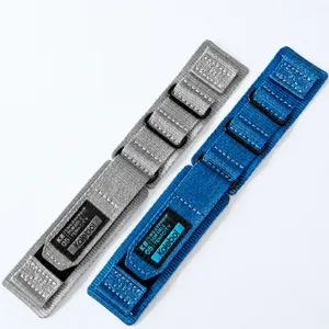 Outdoor Sport Nylon Gewebte Schlaufe Uhrenarmband Atmungsaktives Ersatz Armband Für Smartwatch Fitness Uhr Zubehör