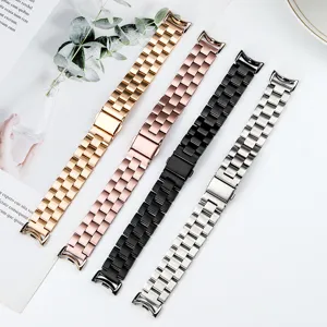 Bracelet de montre en métal acier inoxydable de remplacement pour bracelet intelligent.