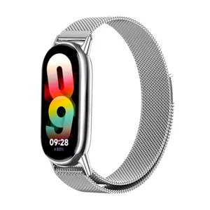 Bracelet de montre en acier inoxydable milanais magnétique pour bracelet connecté