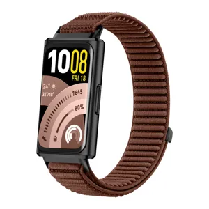 Correa tejida de repuesto para Huawei Band 11 Pro, elegante banda de bucle con textura de montaña.