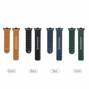 Bracelet de montre de rechange en cuir véritable avec clou magnétique, plusieurs couleurs.