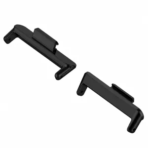 Schwarze Metall Uhrenarmband Verbinder Adapter Ersatzteile für Smartwatch Zubehör.