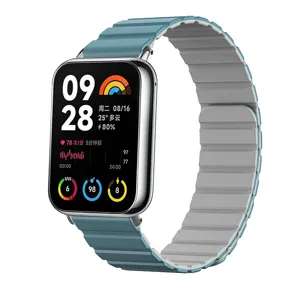 Silikon magnetisches Uhrenarmband Ersatzband kompatibel mit Smartwatches, bequem und langlebig.