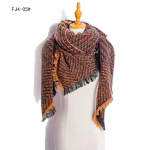 Thickened autumn winter gradient loop yarn scarf shawl for men and women, warm winter neck wrap.