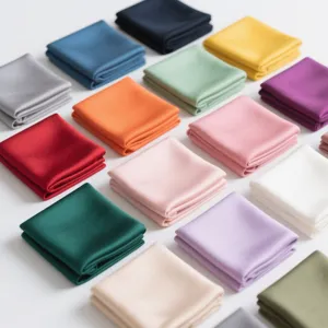 Pure Mulberry Silk Square Scarf For Women Minimalist Solid Color Dopamine Macaron Small Neck Scarf Fashion Accessories