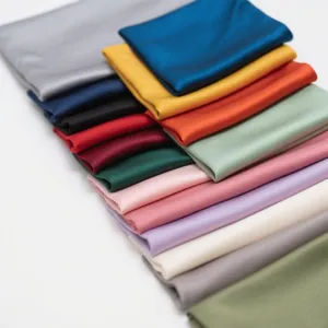 Pure silk square scarf multi-color satin silk neckerchief for women small head scarf