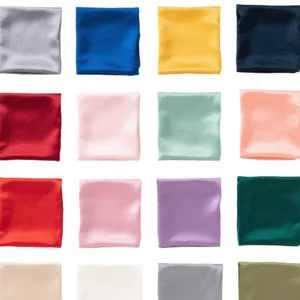 Women's pure color mulberry silk square scarf macaron multi-color small silk neckerchief